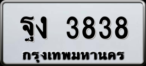 ทะเบียนรถ ฐง 3838 ผลรวม 0